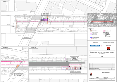 Aménagement de la Petite Ceinture dans le 14e (PC14) - Plan de masse