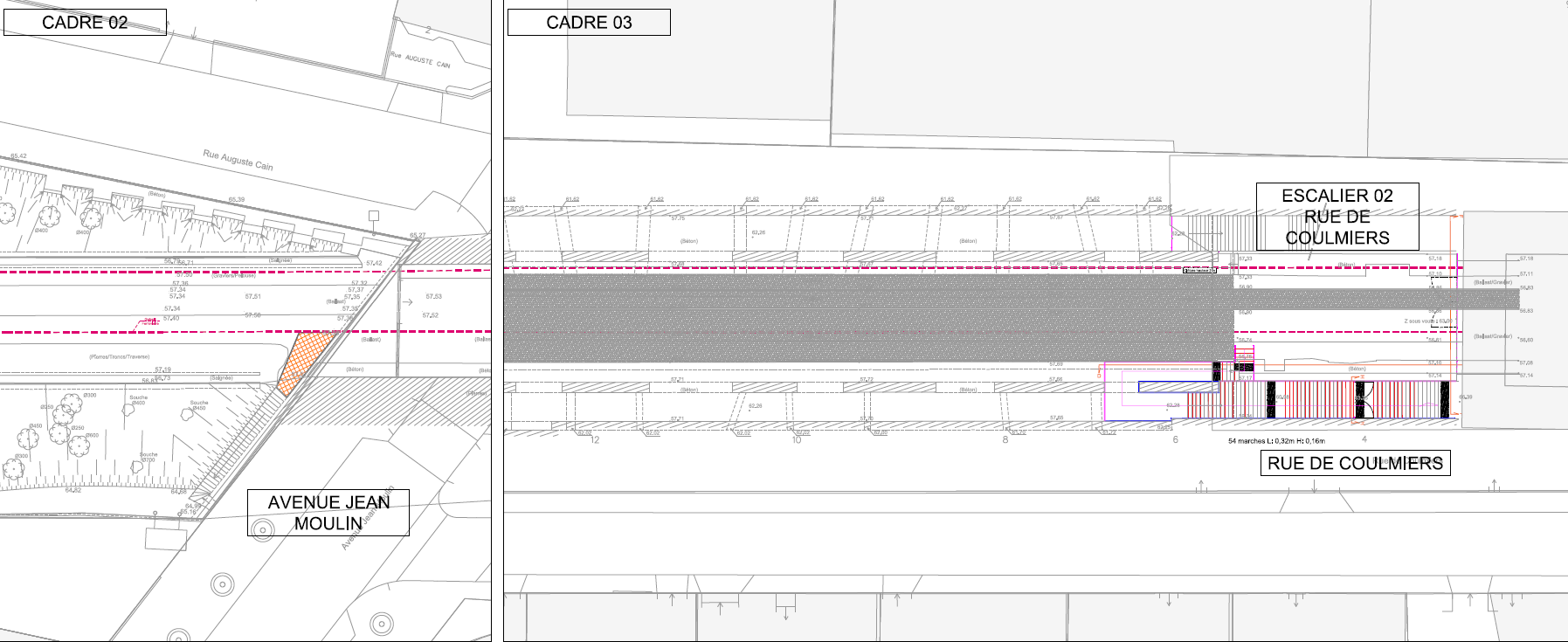 Aménagement de la Petite Ceinture dans le 14e (PC14) - Plan de masse