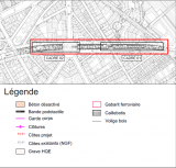 Aménagement de la Petite Ceinture dans le 17e (PC17) - Légende du plan de masse 