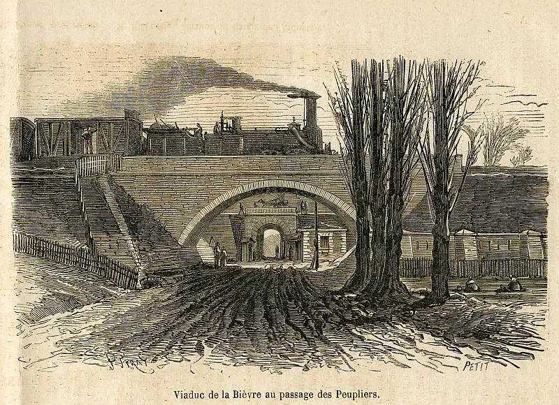 La Poterne des Peupliers en 1867 