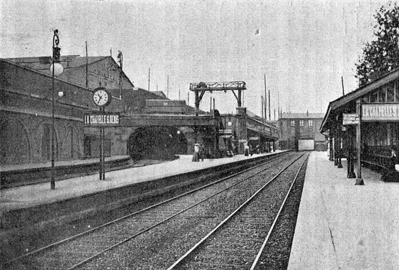 Vue des quais de la gare de La Chapelle-Saint Denis.