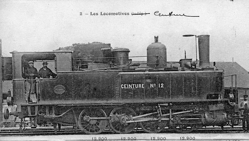 Locomotive 040 T du chemin de fer de Ceinture, série 8 à 13. 