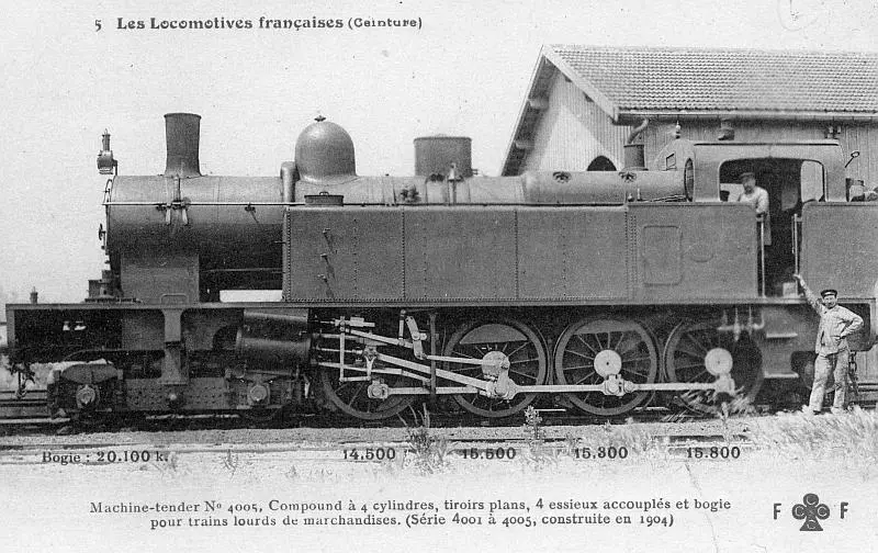 Locomotive type 240T du chemin de fer de Ceinture. 