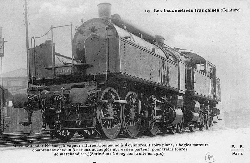 Locomotive articulée type Du Bousquet du chemin de fer de Ceinture. 
