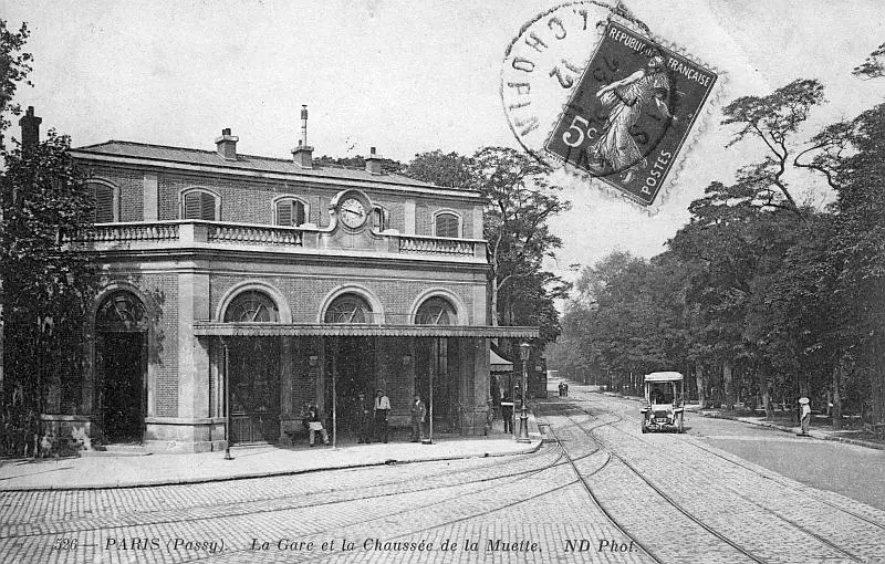 Vue générale de la gare de Passy.