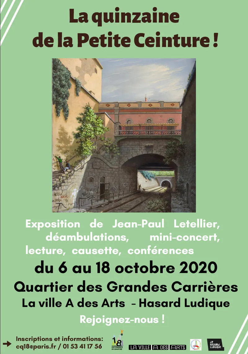 Affiche de la Quinzaine de la Petite Ceinture - recto