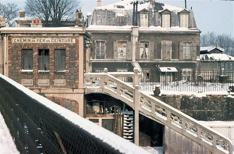 Accès à la halte d'Est-Ceinture depuis la rue d'Aubervilliers 