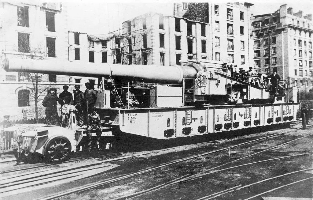 Canon ALGP C..305 n°1 sur la Petite Ceinture en 1916