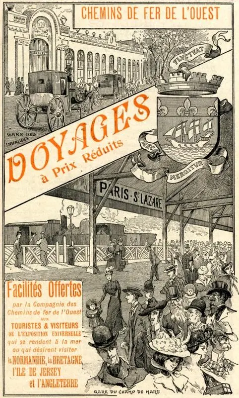 Brochure de la Compagnie de l'Ouest éditée à l'occasion de l'Exposition Universelle de 1900 