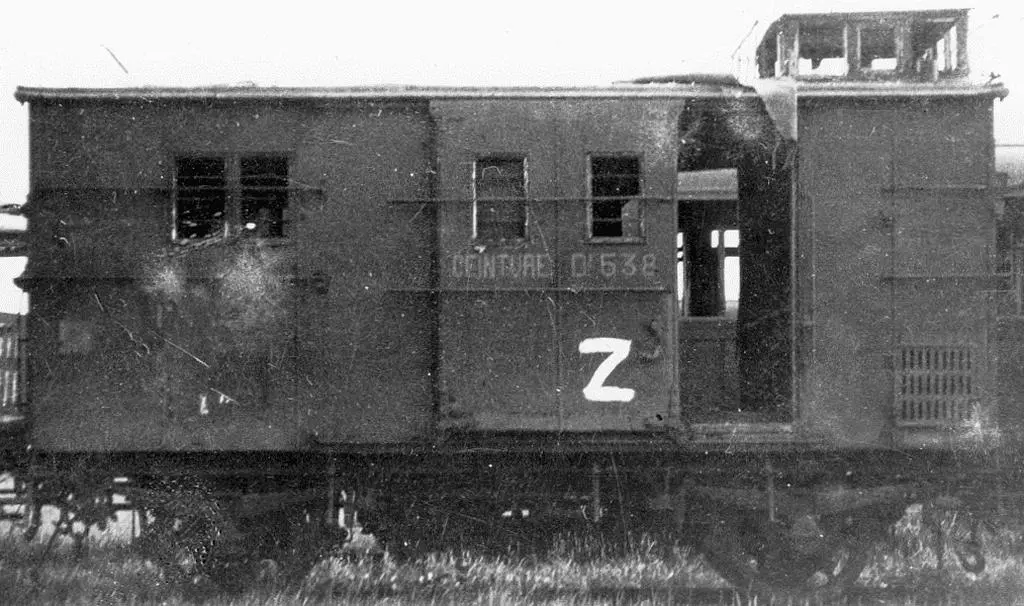 Fourgon des trains de voyageurs de la Petite Ceinture numéro 538