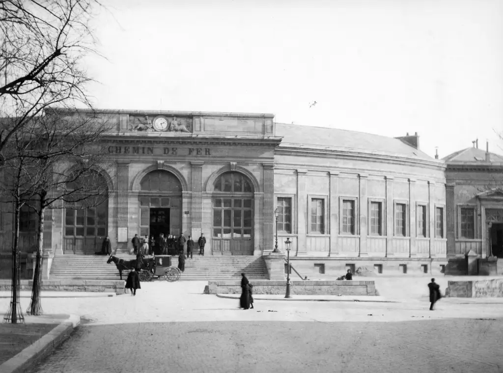 La gare de Denfert-Rochereau vers 1890