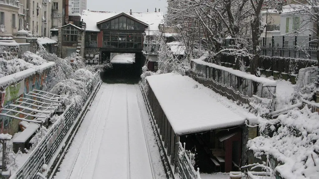 La Recyclerie sous la neige 