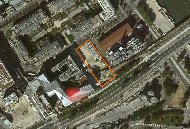 Localisation du lot M5A2 de la ZAC Paris-Rive Gauche