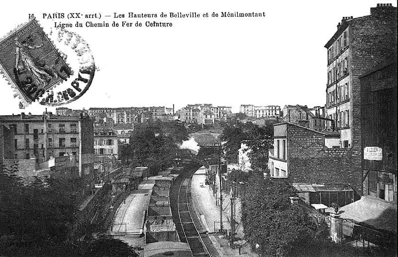 Vue générale de la station Ménilmontant 