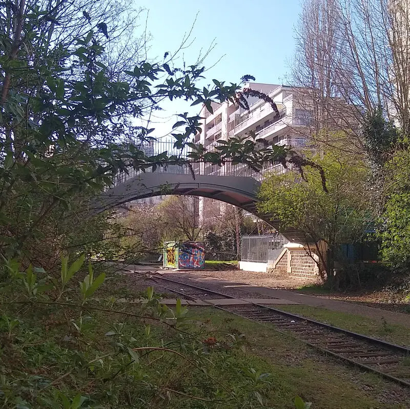 La passerelle de la rue de la Mare restaurée en mars 2021 