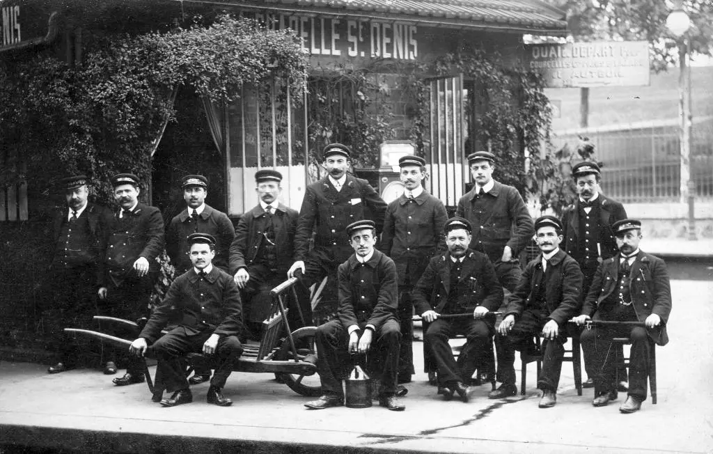 Personnel du chemin de fer de Ceinture de la gare de La Chapelle-Saint Denis