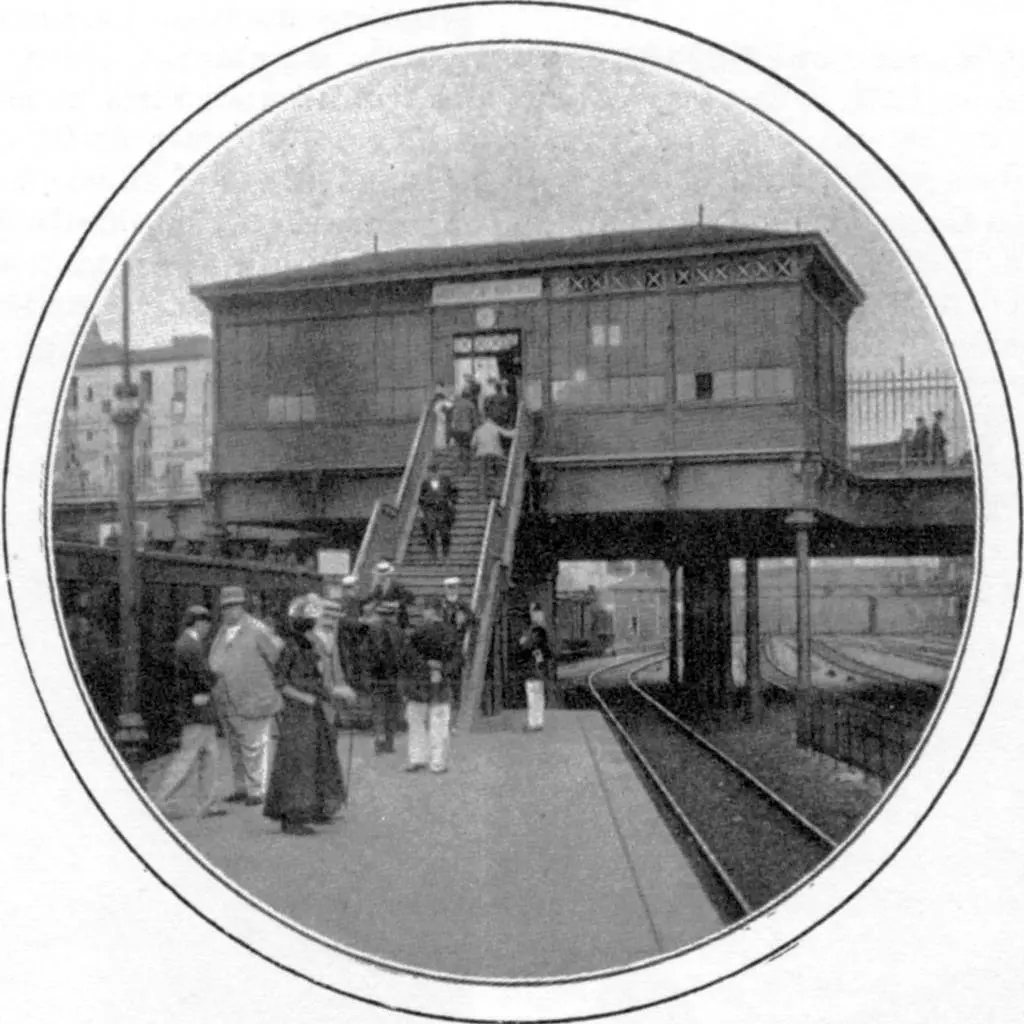 Vue de la station Pont-Marcadet