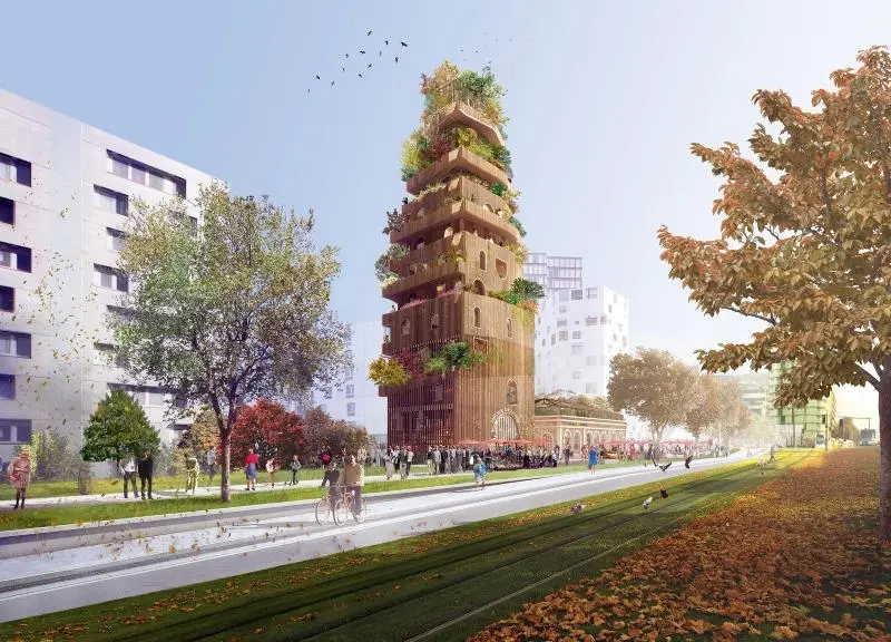 Vue du projet Réalimenter Masséna