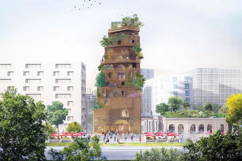 Vue du projet Réalimenter Masséna - vue de face