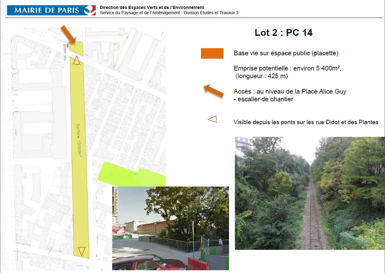 Séquence du 14e arrondissement - entre la rue Didot et la rue des Plantes 