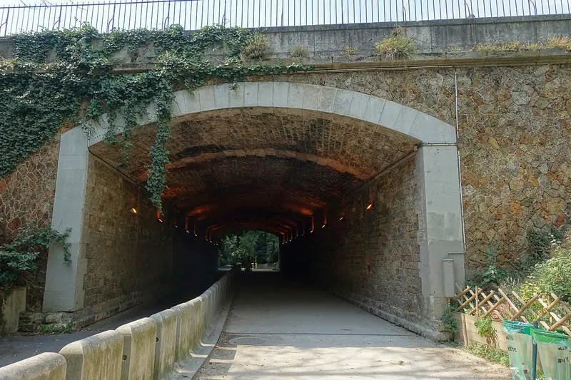 Tunnel du boulevard de Picpus sur la Coulée Verte René Dumont 