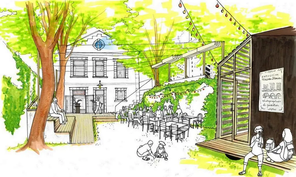 Vue d'artiste du projet retenu pour le bâtiment de la rue Florian