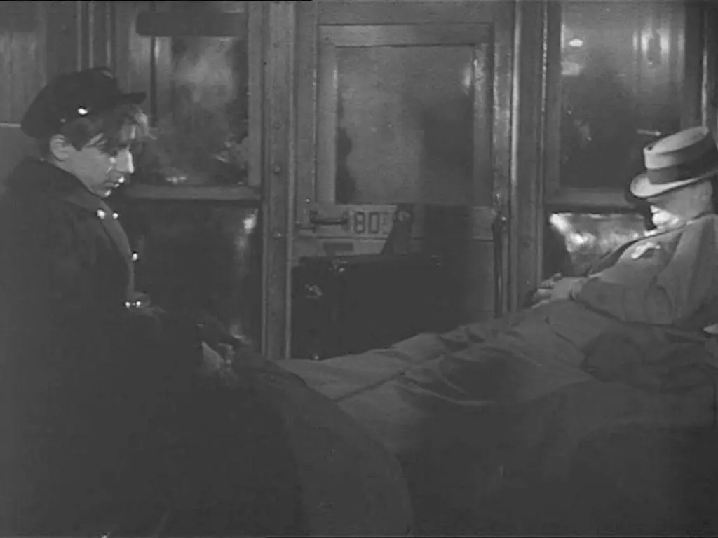 Scène du voyageur endormi dans le film Zéro de Conduite de Jean Vigo 